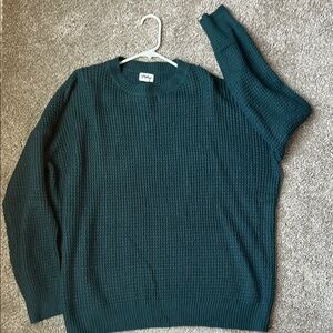 Dark green knit sweeter